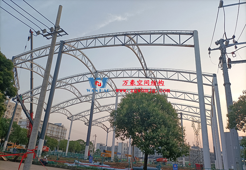 國網江西省電力有限公司培訓中心實訓基地改造膜結構項目最新施工進度