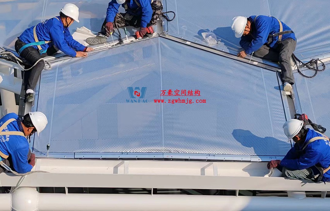 賦含夢幻色彩的商業街膜結構天幕，即將閃亮登場！
